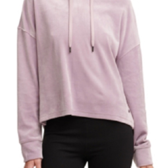 DKNY Sport Lilac Velour Hoodie Women’s Small - Picture 5 of 8